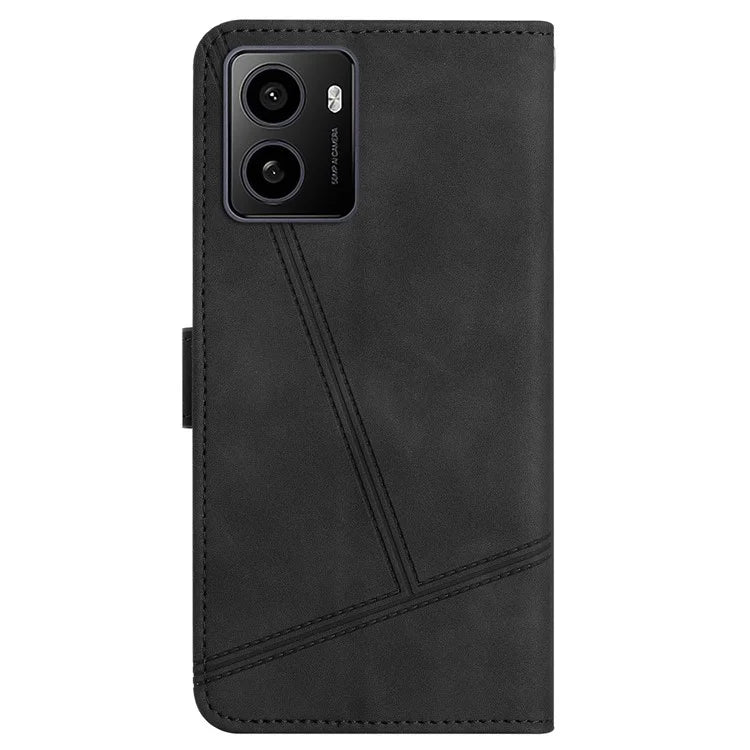 For HMD Pulse / Pulse+ Case Flip Leather Retro Phone Cover Lines Imprinted