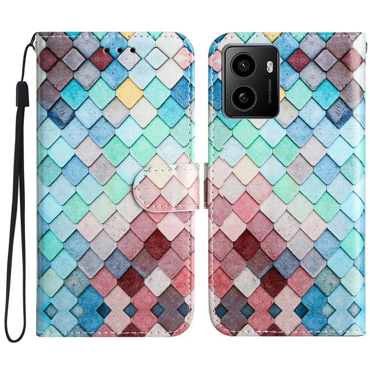 For HMD Pulse / Pulse+ Wallet Case Printed Pattern Design Leather Phone Cover