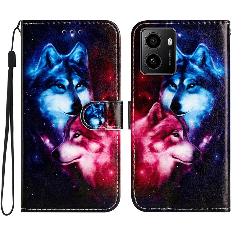 For HMD Pulse / Pulse+ Wallet Case Printed Pattern Design Leather Phone Cover