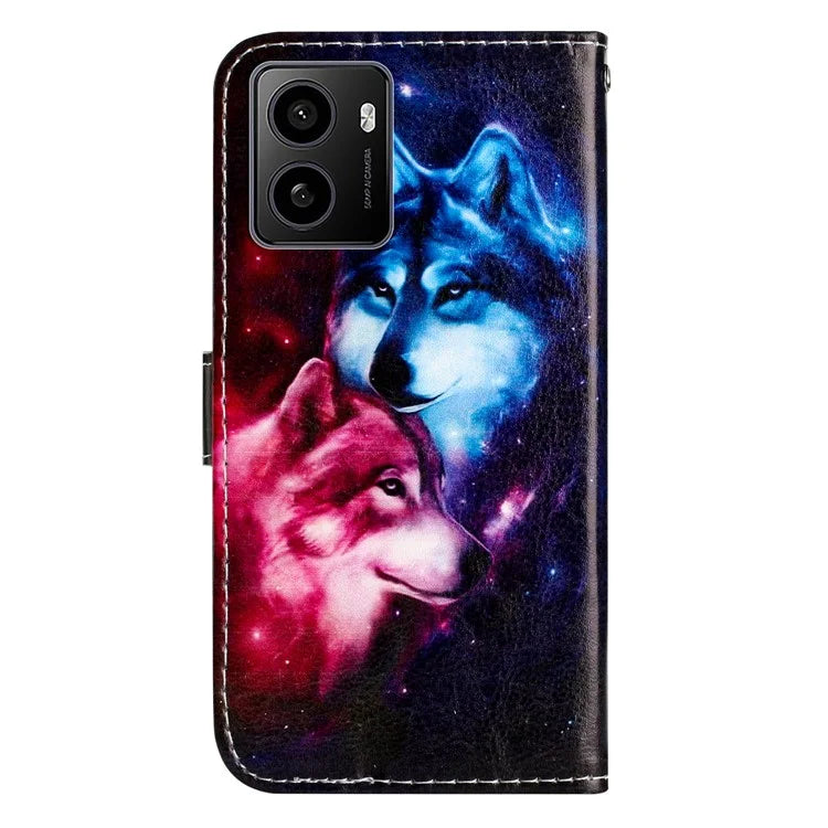 For HMD Pulse / Pulse+ Wallet Case Printed Pattern Design Leather Phone Cover