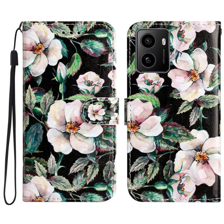 For HMD Pulse / Pulse+ Wallet Case Printed Pattern Design Leather Phone Cover