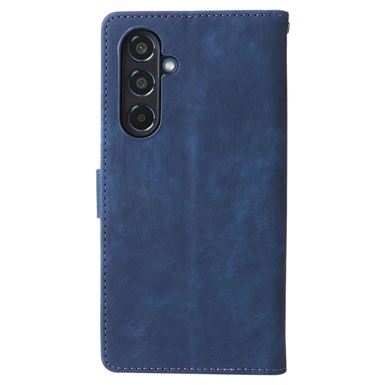 For Samsung Galaxy M35 5G Case with Strap RFID Blocking Leather Flip Phone Cover