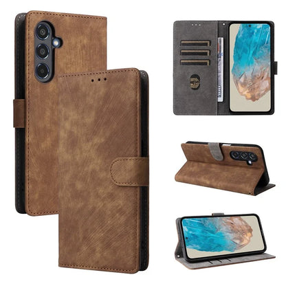 For Samsung Galaxy M35 5G Case with Strap RFID Blocking Leather Flip Phone Cover