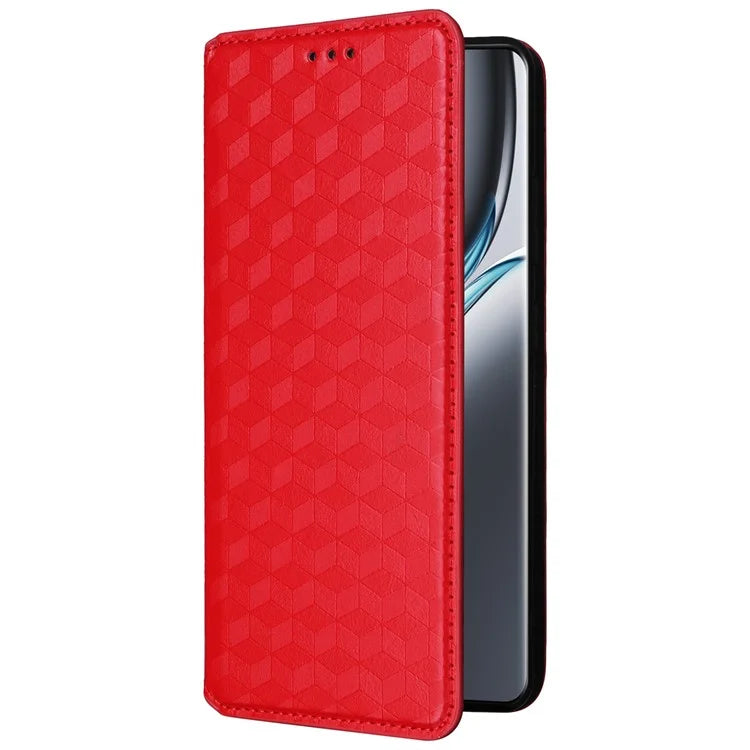 For OnePlus Ace 3 Pro 5G Case Wallet Stand Rhombus Leather Phone Cover
