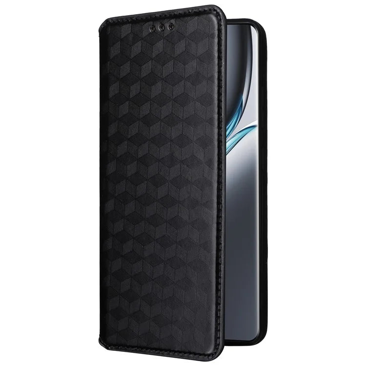 For OnePlus Ace 3 Pro 5G Case Wallet Stand Rhombus Leather Phone Cover