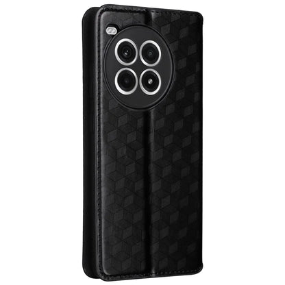 For OnePlus Ace 3 Pro 5G Case Wallet Stand Rhombus Leather Phone Cover