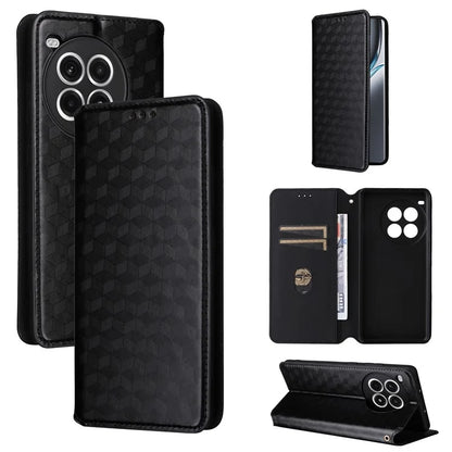 For OnePlus Ace 3 Pro 5G Case Wallet Stand Rhombus Leather Phone Cover