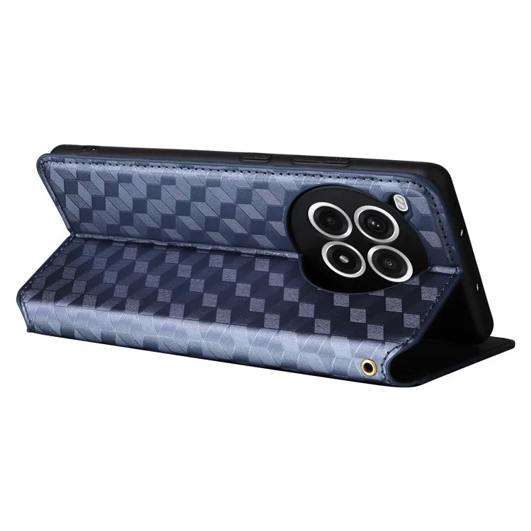 For OnePlus Ace 3 Pro 5G Case Wallet Stand Rhombus Leather Phone Cover