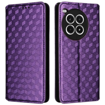 For OnePlus Ace 3 Pro 5G Case Wallet Stand Rhombus Leather Phone Cover