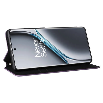 For OnePlus Ace 3 Pro 5G Case Wallet Stand Rhombus Leather Phone Cover