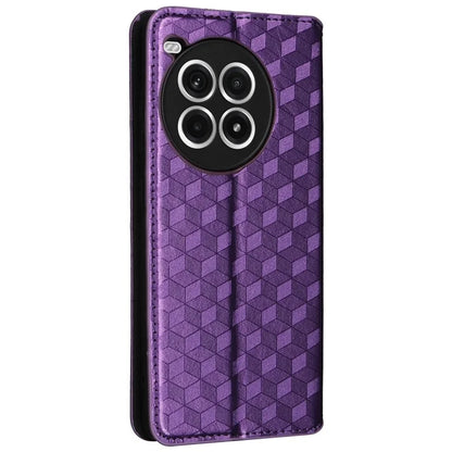 For OnePlus Ace 3 Pro 5G Case Wallet Stand Rhombus Leather Phone Cover