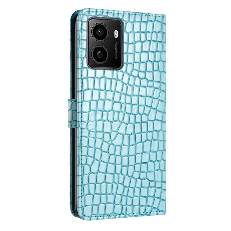 For HMD Pulse / Pulse+ Stand Case Classic Crocodile Pattern PU Leather Phone Cover