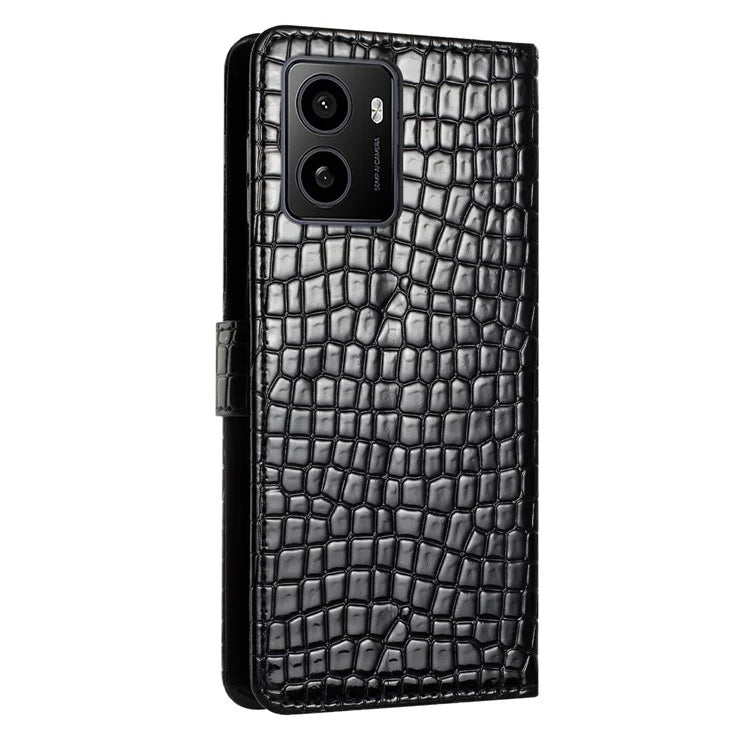 For HMD Pulse / Pulse+ Stand Case Classic Crocodile Pattern PU Leather Phone Cover