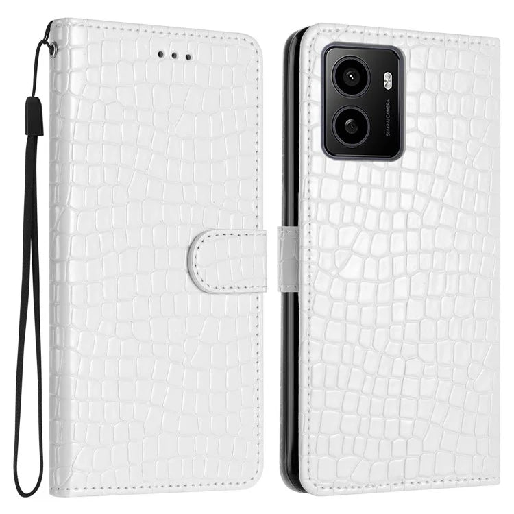 For HMD Pulse / Pulse+ Stand Case Classic Crocodile Pattern PU Leather Phone Cover