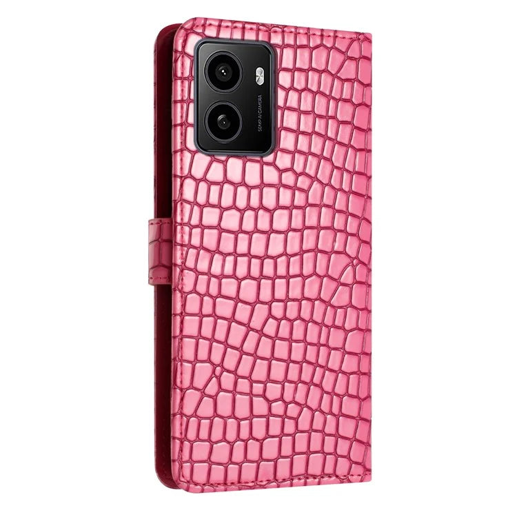 For HMD Pulse / Pulse+ Stand Case Classic Crocodile Pattern PU Leather Phone Cover