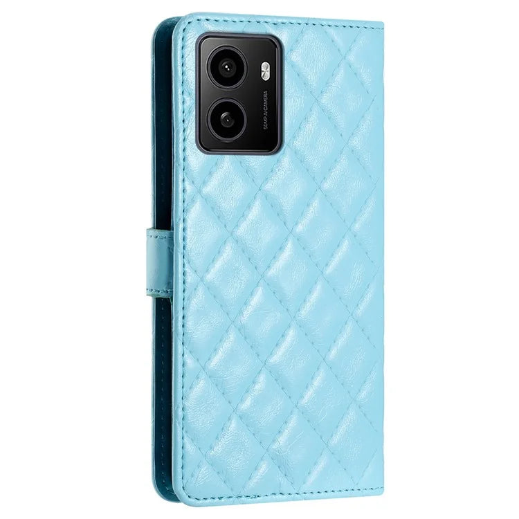For HMD Pulse / Pulse+ Case Classic Rhombus Pattern Leather Phone Cover