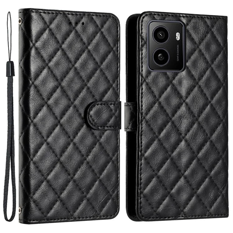 For HMD Pulse / Pulse+ Case Classic Rhombus Pattern Leather Phone Cover