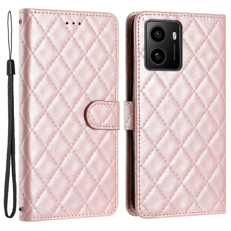 For HMD Pulse / Pulse+ Case Classic Rhombus Pattern Leather Phone Cover