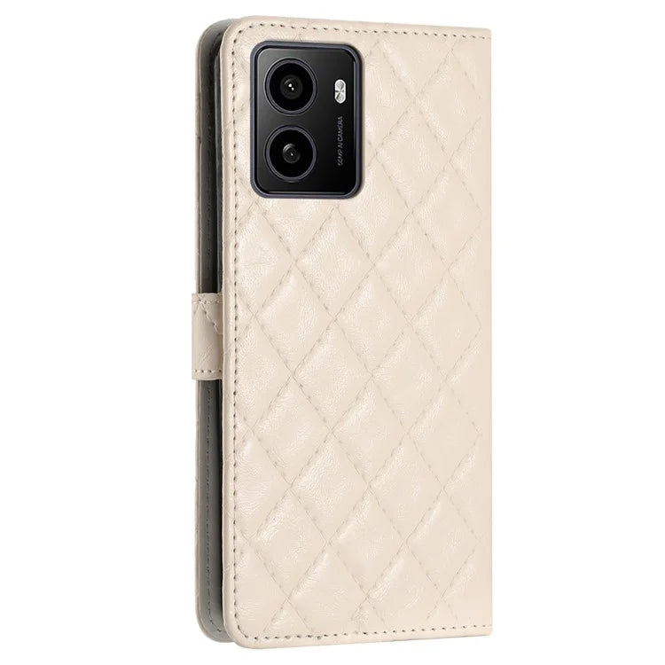 For HMD Pulse / Pulse+ Case Classic Rhombus Pattern Leather Phone Cover
