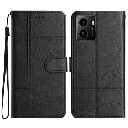 For HMD Pulse / Pulse+ Case Line Imprinted PU Leather Wallet Phone Cover