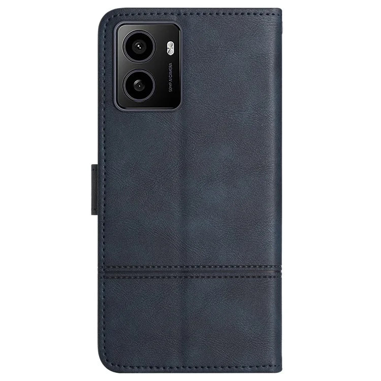 For HMD Pulse / Pulse+ Case Line Imprinted PU Leather Wallet Phone Cover