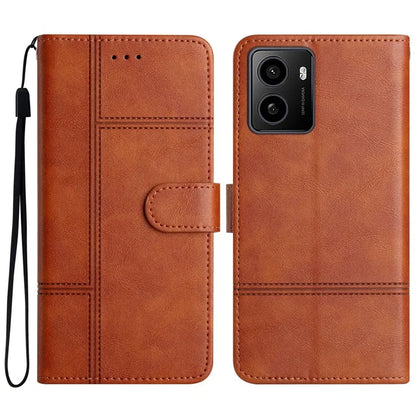 For HMD Pulse / Pulse+ Case Line Imprinted PU Leather Wallet Phone Cover