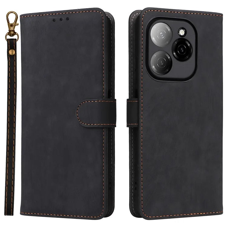 For TECNO Spark 20 Pro 5G / KJ8 Case RFID Blocking PU Leather Wallet Phone Cover