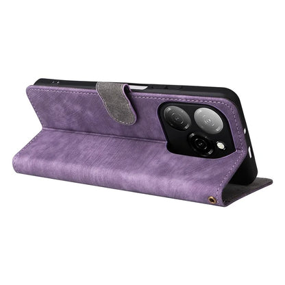 For TECNO Spark 20 Pro 5G / KJ8 Case RFID Blocking PU Leather Wallet Phone Cover