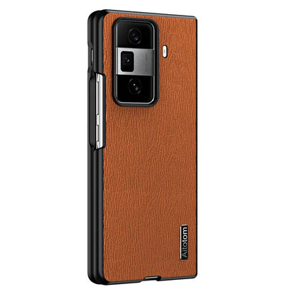 For Honor Magic Vs3 5G Case PU Leather+PC+TPU Back Phone Cover Wood Texture