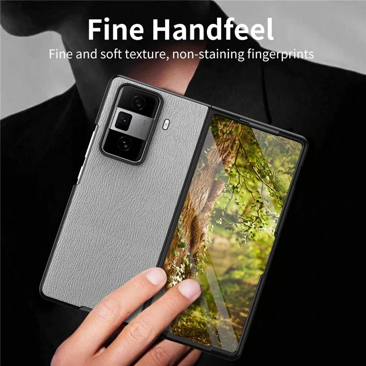 For Honor Magic Vs3 5G Case PU Leather+PC+TPU Back Phone Cover Wood Texture