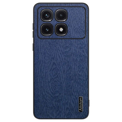 For Xiaomi Redmi K70 Ultra Case Wood Texture PU+PC+TPU Back Phone Cover