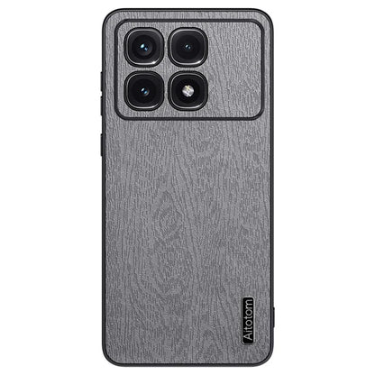 For Xiaomi Redmi K70 Ultra Case Wood Texture PU+PC+TPU Back Phone Cover