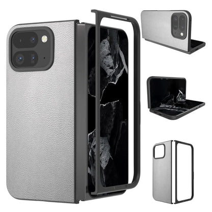 For Google Pixel 9 Pro Fold 5G Case Anti-Scratch PU Leather Coated PC Phone Cover