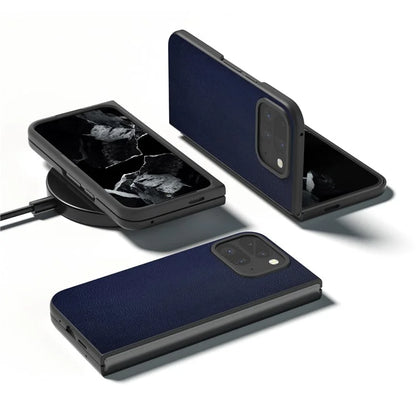 For Google Pixel 9 Pro Fold 5G Case Anti-Scratch PU Leather Coated PC Phone Cover