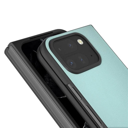 For Google Pixel 9 Pro Fold 5G Case Anti-Scratch PU Leather Coated PC Phone Cover