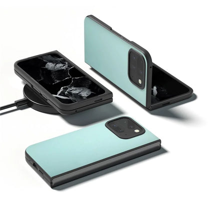 For Google Pixel 9 Pro Fold 5G Case Anti-Scratch PU Leather Coated PC Phone Cover