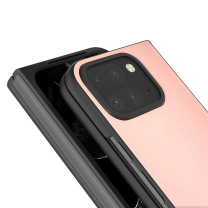For Google Pixel 9 Pro Fold 5G Case Anti-Scratch PU Leather Coated PC Phone Cover