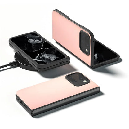 For Google Pixel 9 Pro Fold 5G Case Anti-Scratch PU Leather Coated PC Phone Cover
