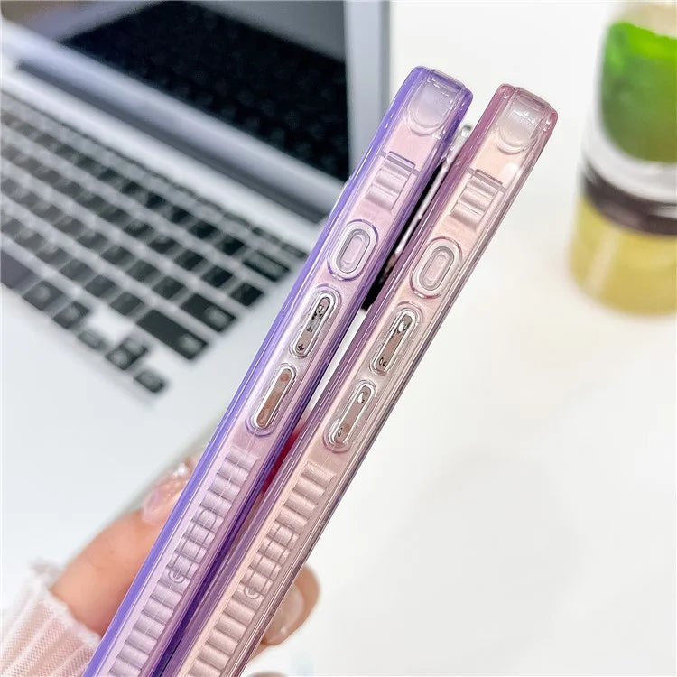 For iPhone 16 Pro Max Case IMD Textured PC+TPU Phone Cover with Glitter Ring Lens Protector