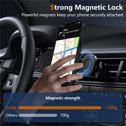 For iPhone 13 Case Compatible with MagSafe Rotary Kickstand Anti-Drop TPU+PC Phone Cover