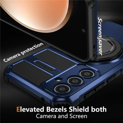 For Samsung Galaxy S23 FE Case Compatible with MagSafe Rotary Kickstand Anti-Drop TPU+PC Phone Cover