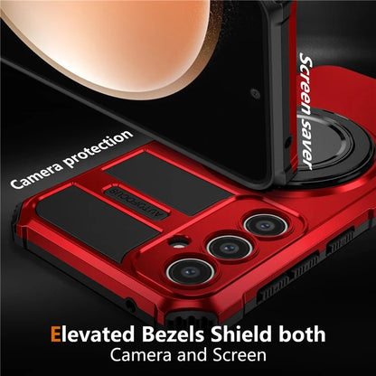 For Samsung Galaxy S23 FE Case Compatible with MagSafe Rotary Kickstand Anti-Drop TPU+PC Phone Cover