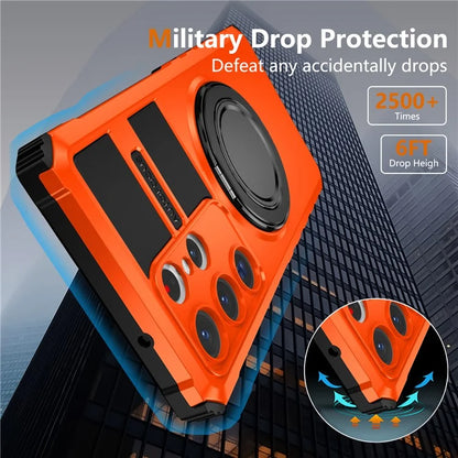 For Samsung Galaxy S23 Ultra Case Compatible with MagSafe Rotary Kickstand Anti-Drop TPU+PC Phone Cover