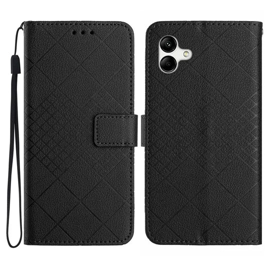 HT06 For Samsung Galaxy A06 Case PU Leather Wallet Flip Folio Phone Cover