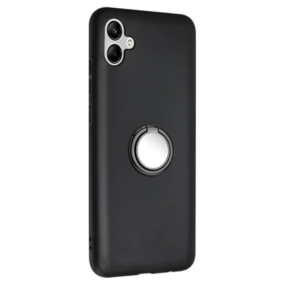 For Samsung Galaxy A06 Case Ring Kickstand Matte Soft TPU Phone Cover