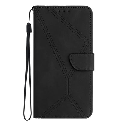 HT05 For Samsung Galaxy A06 Case Skin-Touch Lines PU Leather Phone Cover