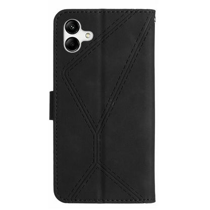 HT05 For Samsung Galaxy A06 Case Skin-Touch Lines PU Leather Phone Cover