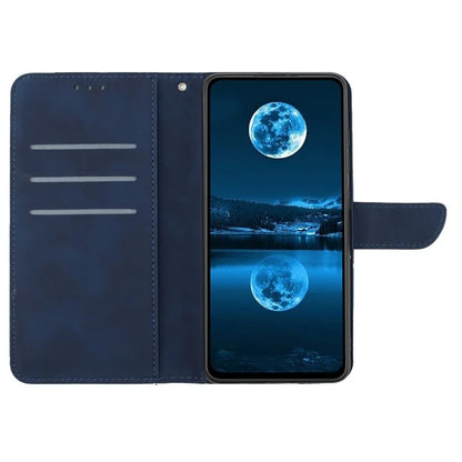 HT05 For Samsung Galaxy A06 Case Skin-Touch Lines PU Leather Phone Cover