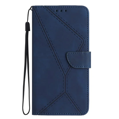 HT05 For Samsung Galaxy A06 Case Skin-Touch Lines PU Leather Phone Cover