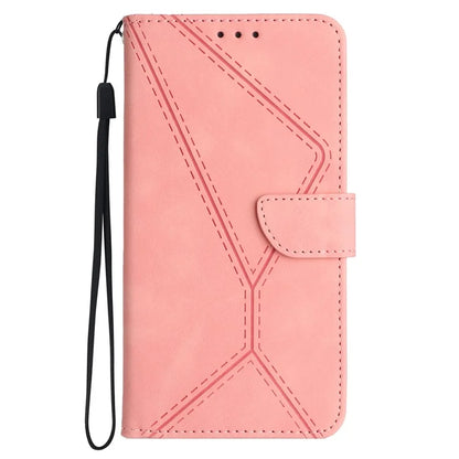 HT05 For Samsung Galaxy A06 Case Skin-Touch Lines PU Leather Phone Cover